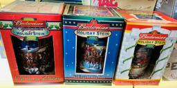 Budweiser Holiday Stein Assortment