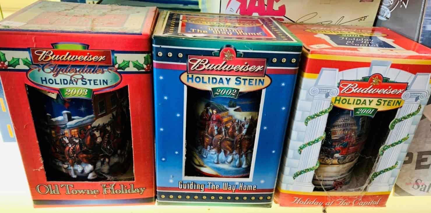 Budweiser Holiday Stein Assortment
