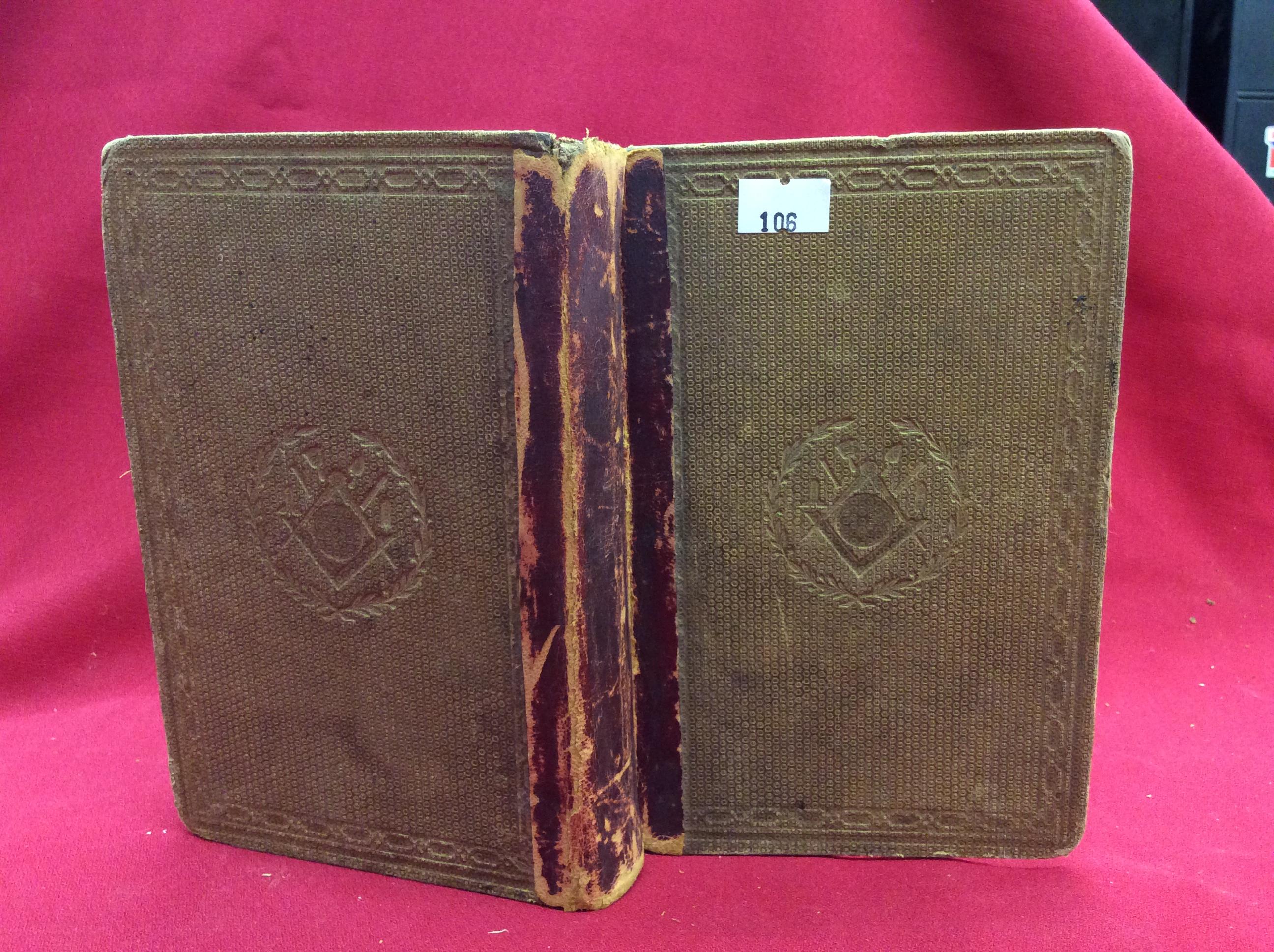 1859 "The Craftsman and Templar's Text Book" By: Jacob Ernest