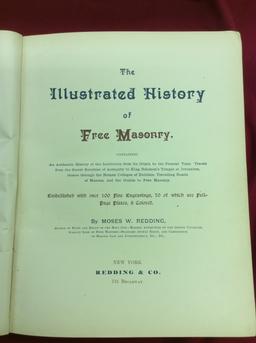 1892 "The Illustrated History Of Free Masonry" By: Moses W. Redding