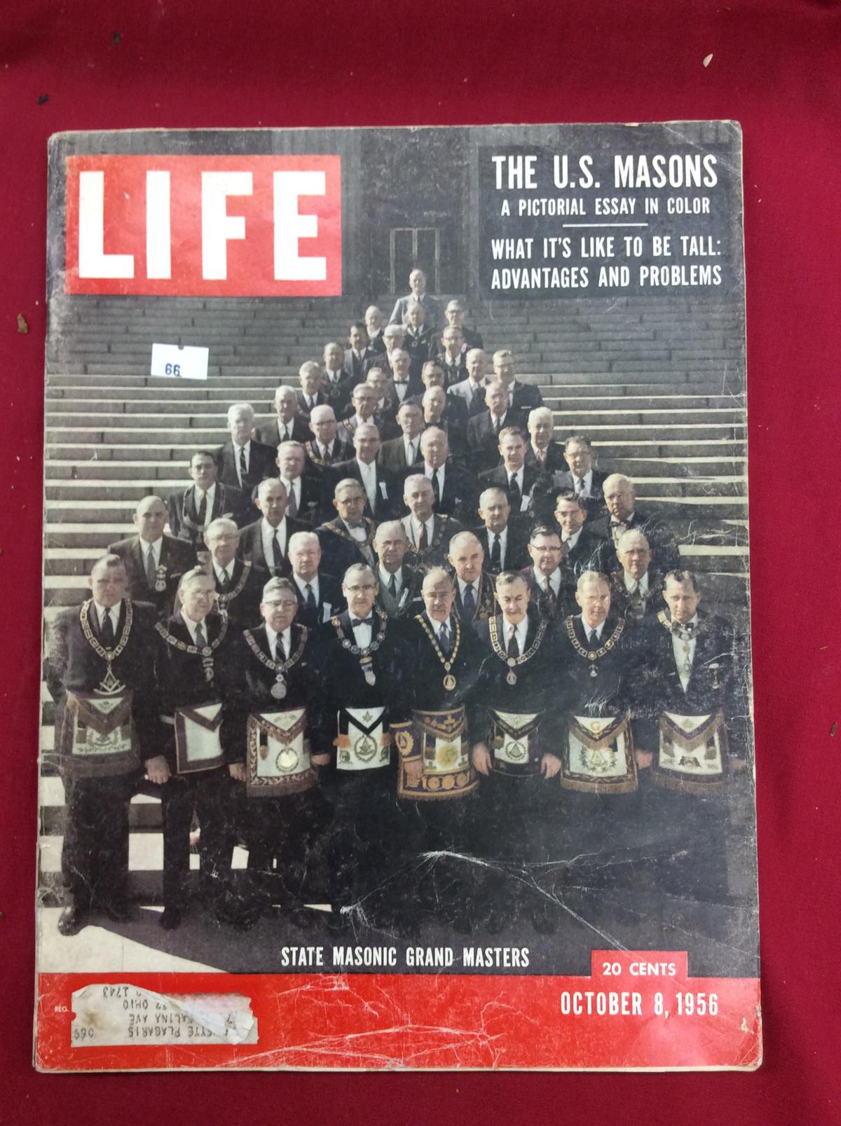 October 8, 1956 "LIFE, The U.S. Masons"