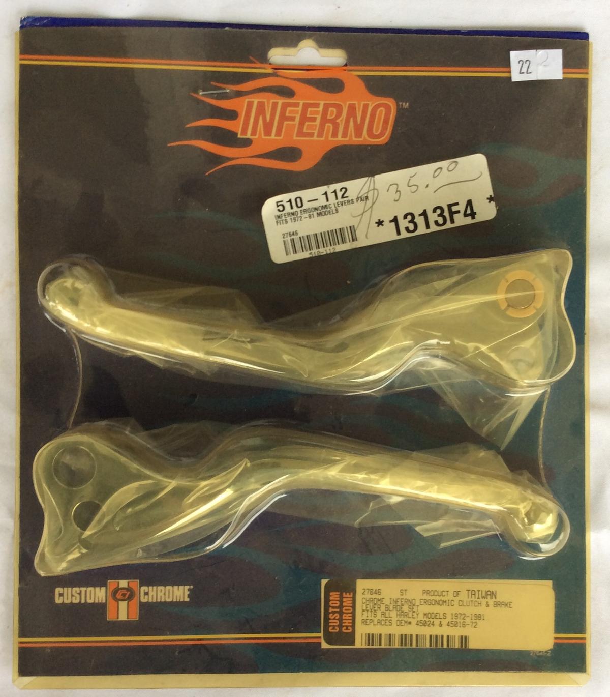 Inferno Ergonomic Levers Pair P/n 1313f4 510-112