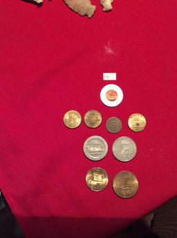 9 Assorted Tokens