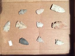 Assortment of Arrowheads (10)