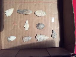 Assortment of Arrowheads (10)