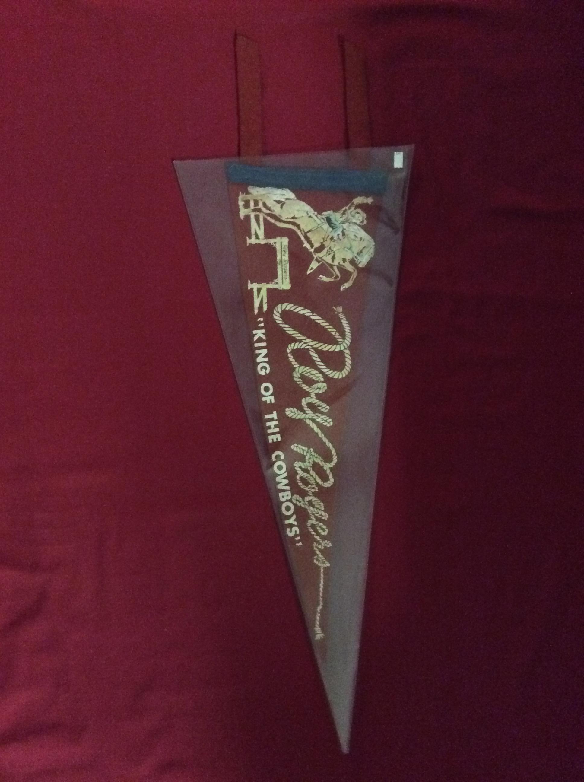 Roy Rogers "King of the Cowboys Pennant