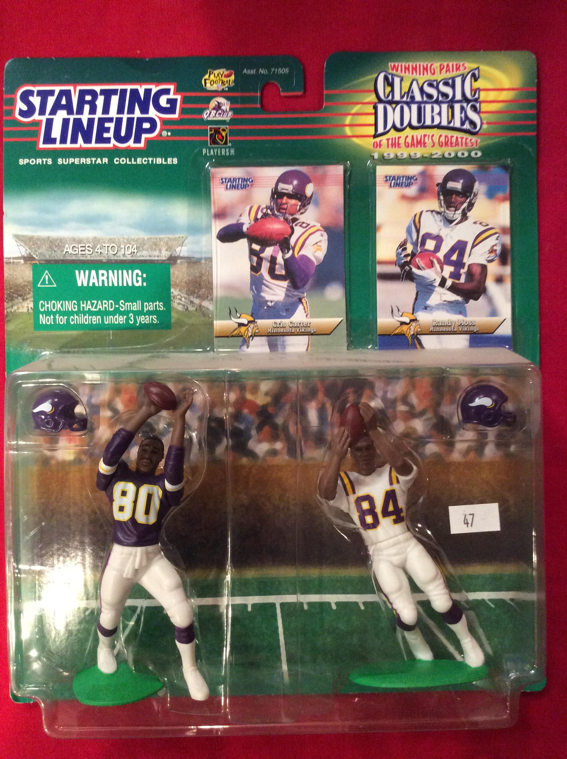 Starting Lineup Vikings Randy Moss and Cris Carter Figurines, Team Collecti