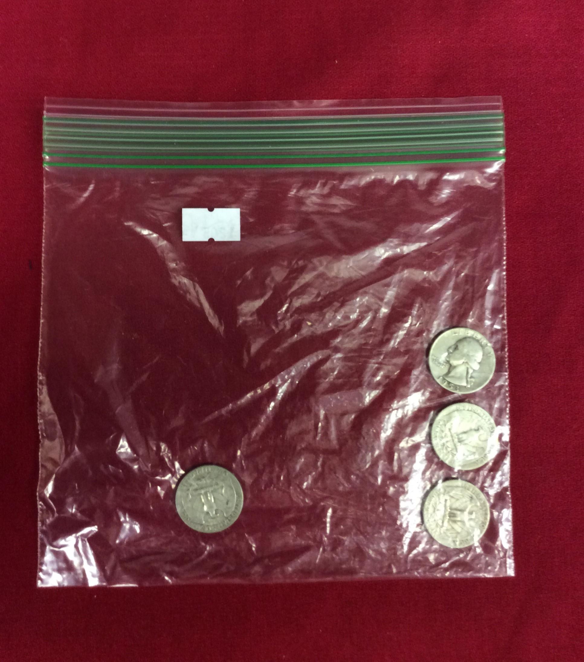 4 Silver Jefferson Quarters