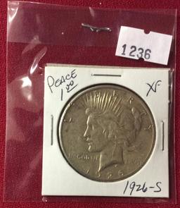 1926-F Peace Dollar, XF