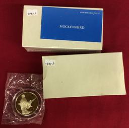 (3) 1973 Robert Birds Collection Medals, Proof Quality Sterling Silver From