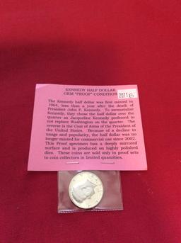 Kenndy Half Dollar Gem "Proof" Condition