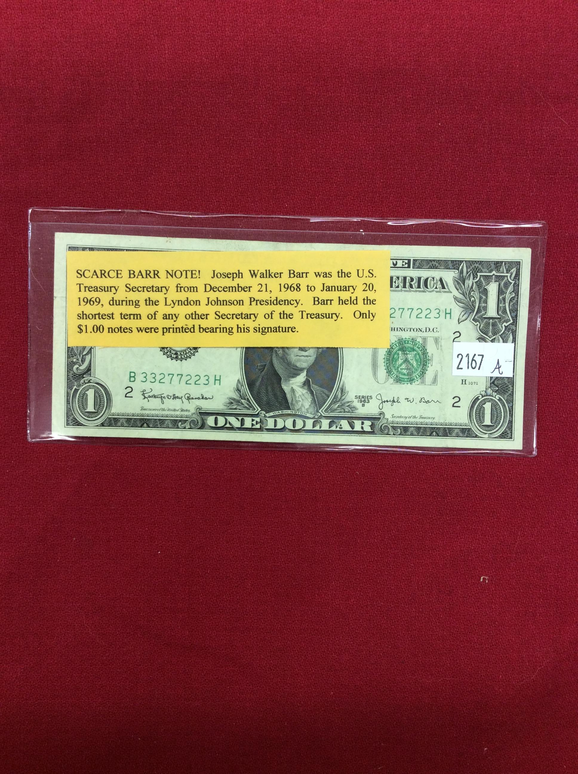 1963 Series Barr Note