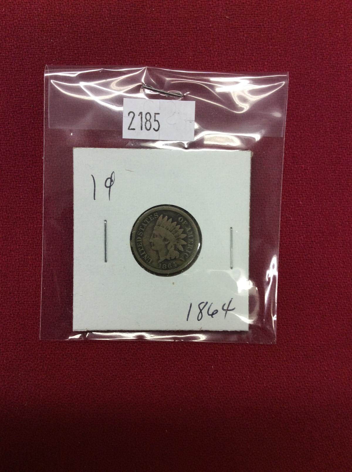 1864 Indian Head Cent
