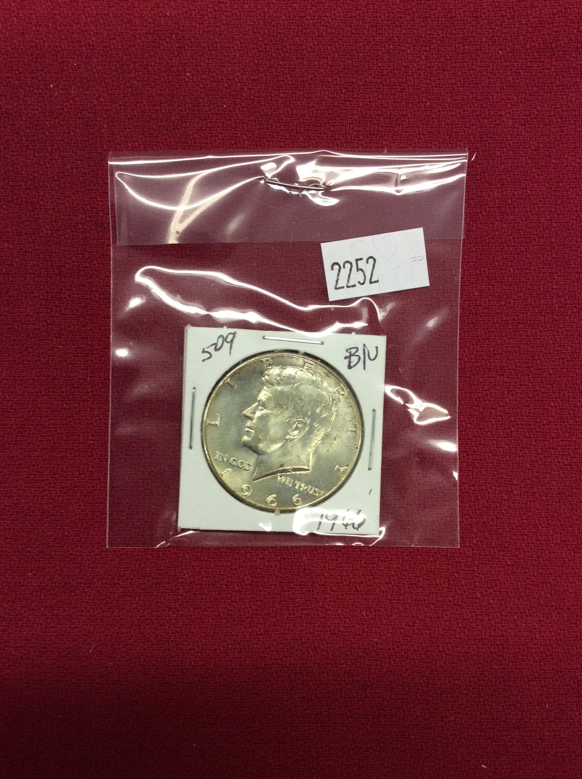 1966 Kennedy Half Dollar, B/U