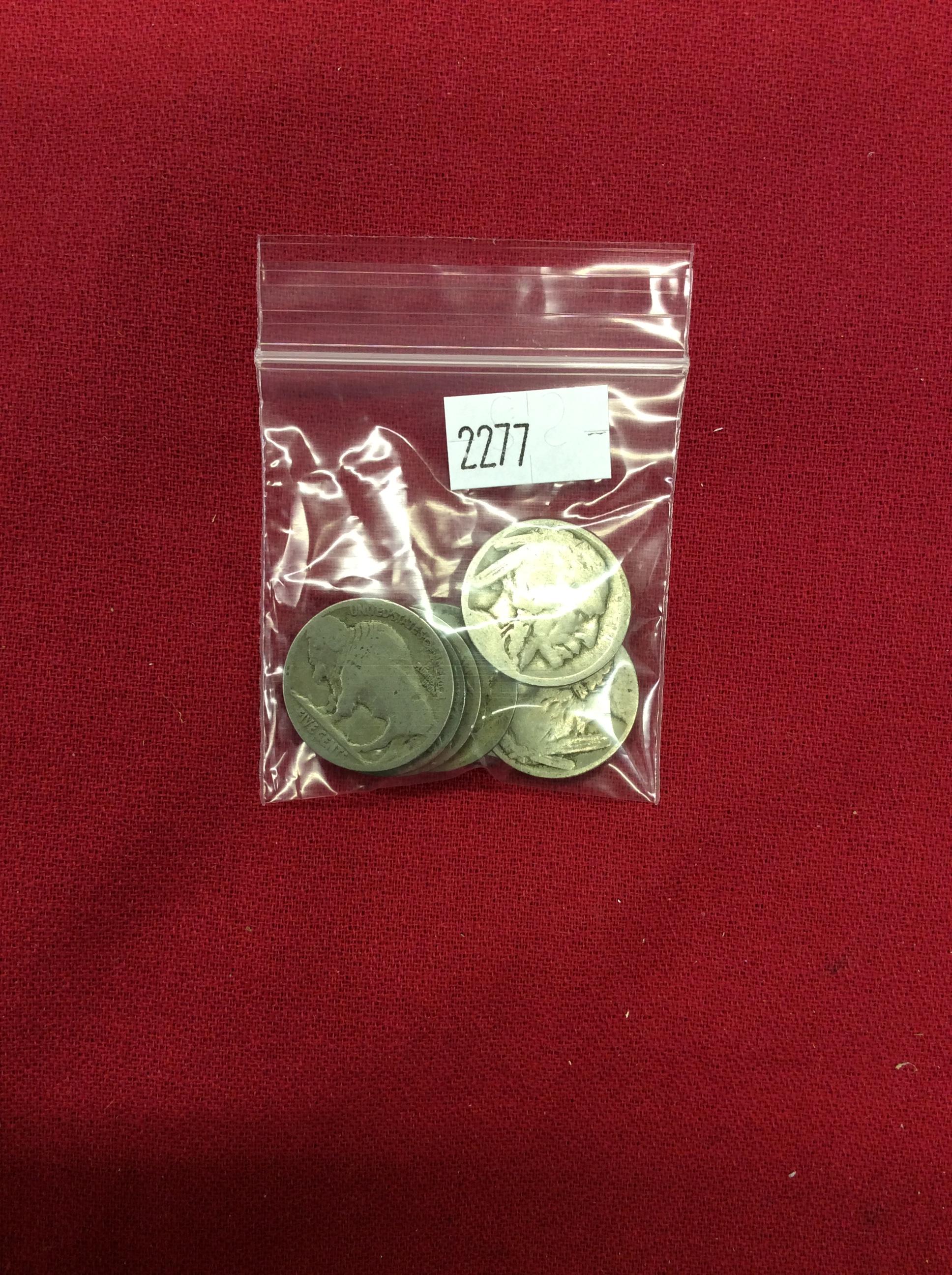 (7) Buffalo Nickels