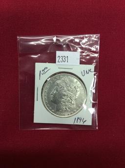 1896 Morgan Silver Dollar, UNC