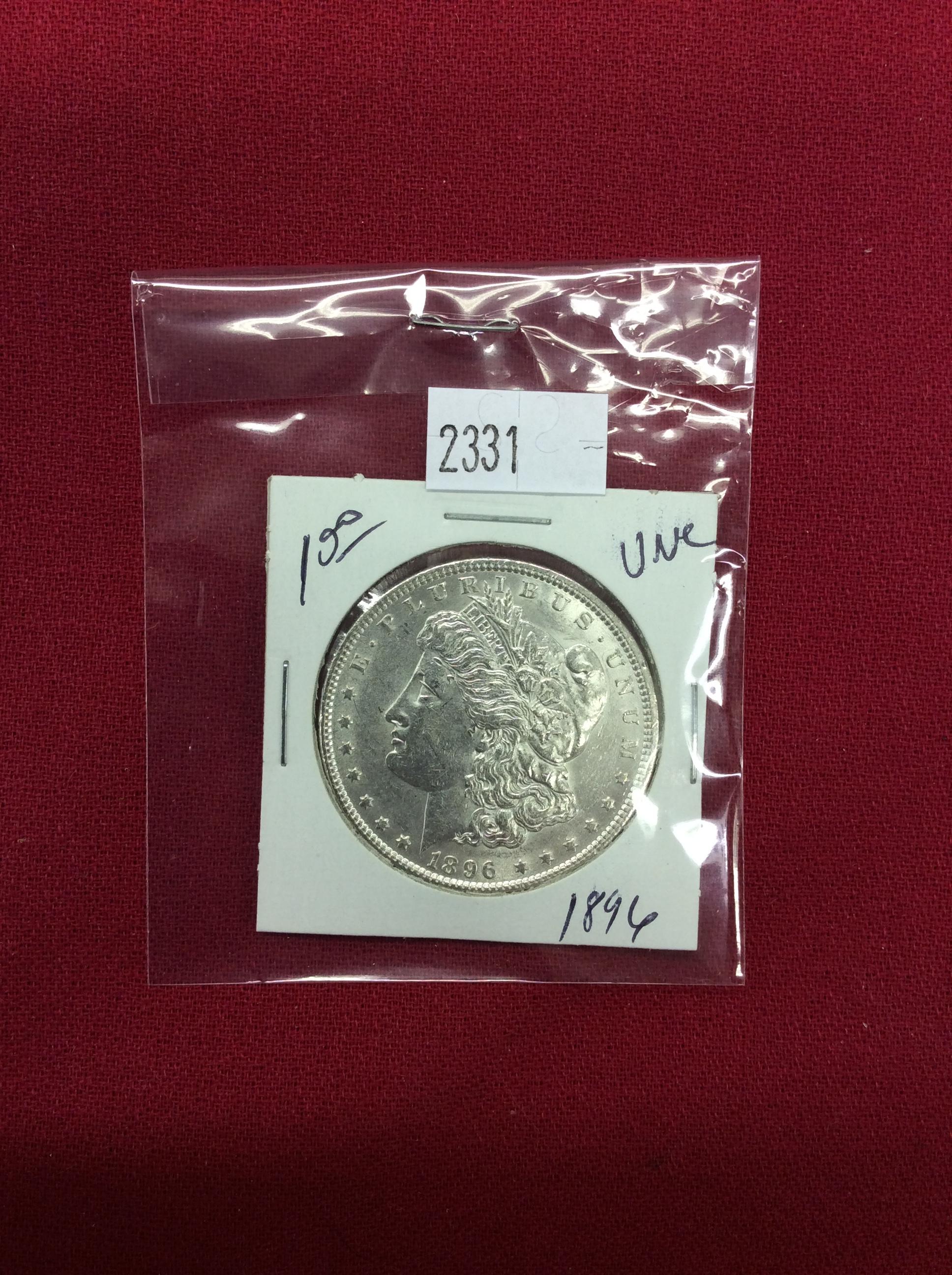 1896 Morgan Silver Dollar, UNC