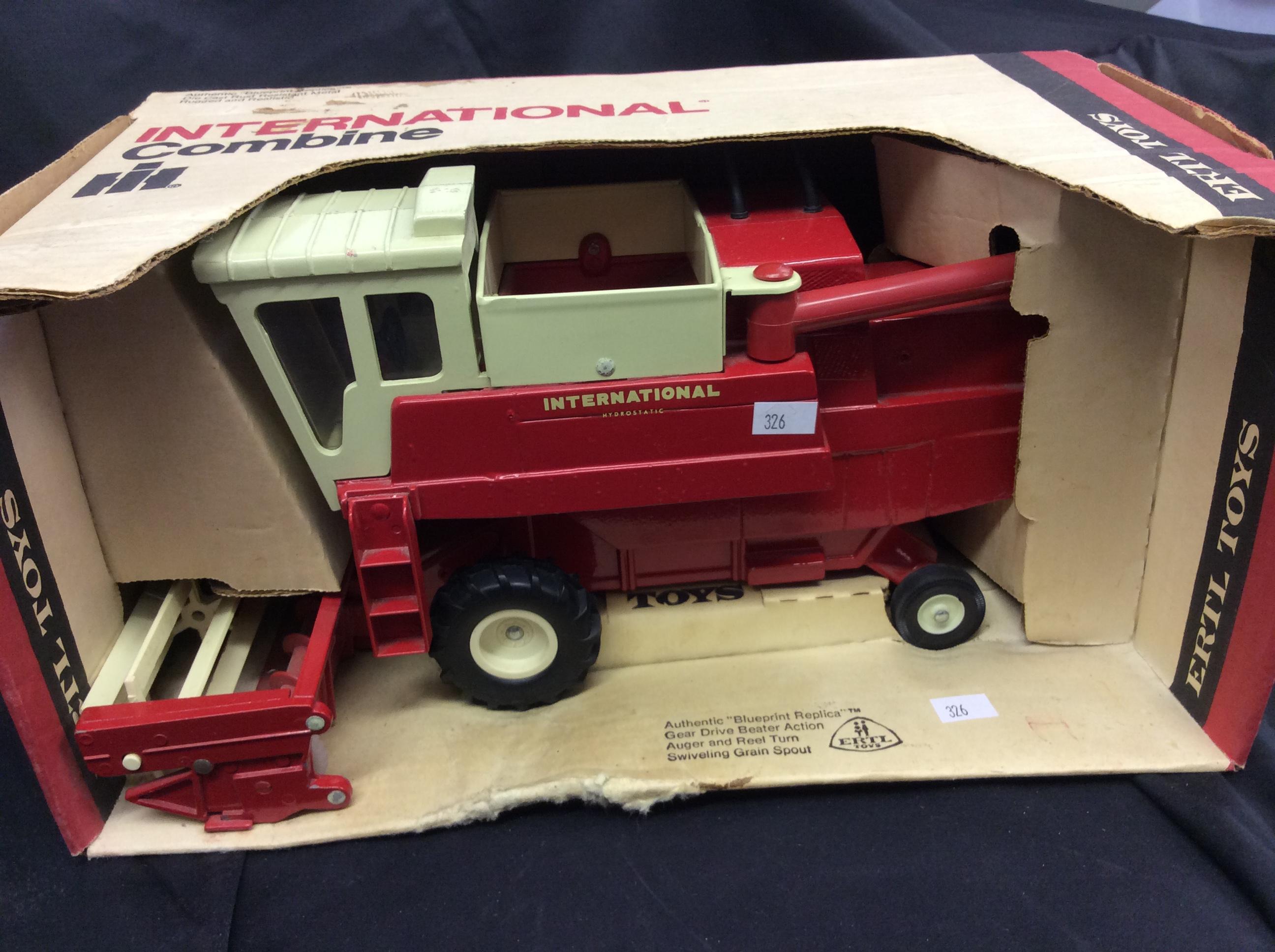 Ertl International Hydrostatic Combine Authentic Blue Print Replica