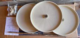 Rev A Shelf Lazy Daisy Full Roynd 18” ALM Telescopic 3 Tray Set
