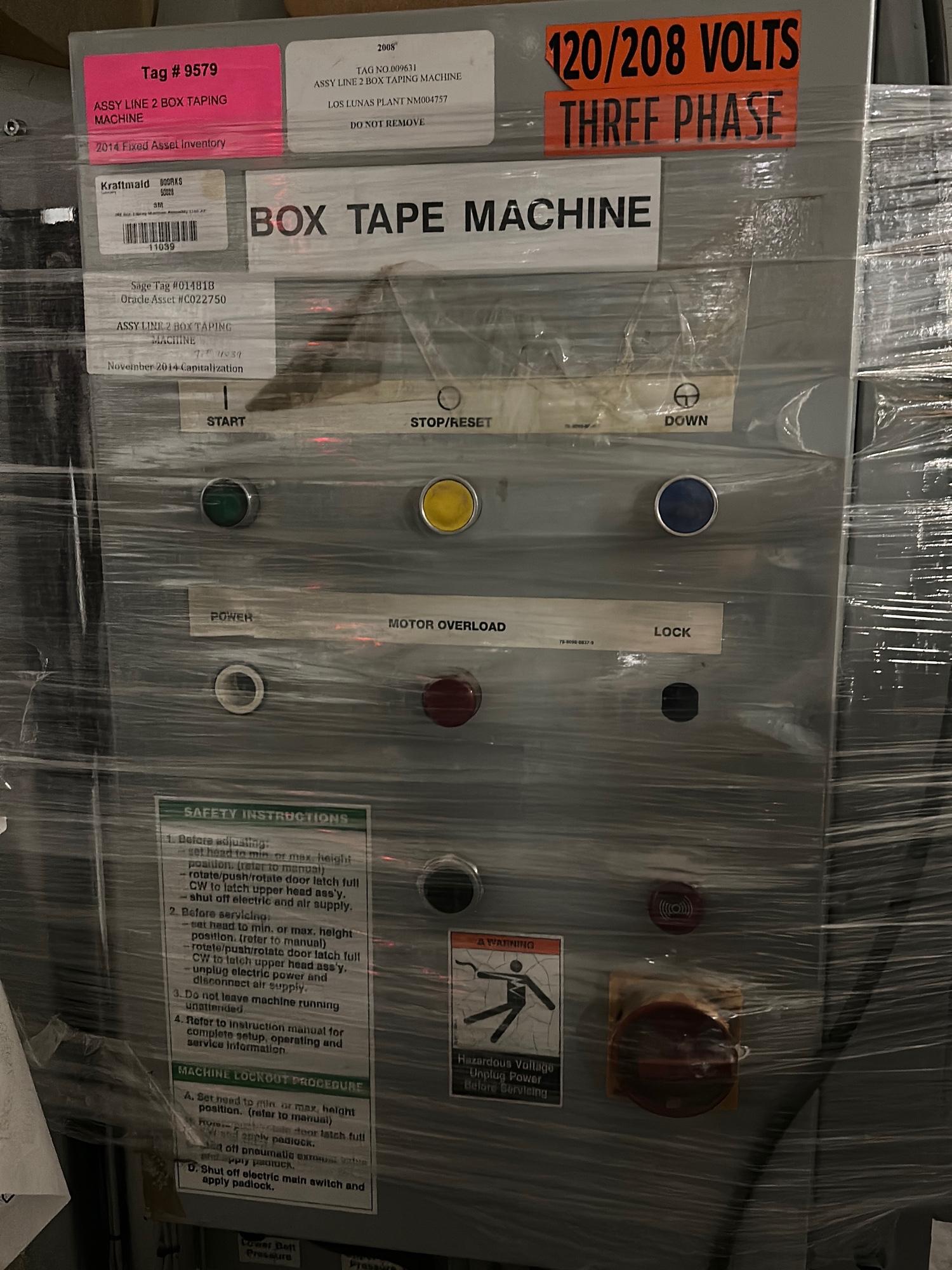2008 3M Box Tape Case Sealer Machine OPERATIONAL