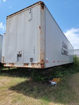 PICK UP LOCATION DUNCANVILLE, TX: 1979 Strick 48' Van Trailer - SOLD WITH BILL OF SALE ONLY NO TITLE