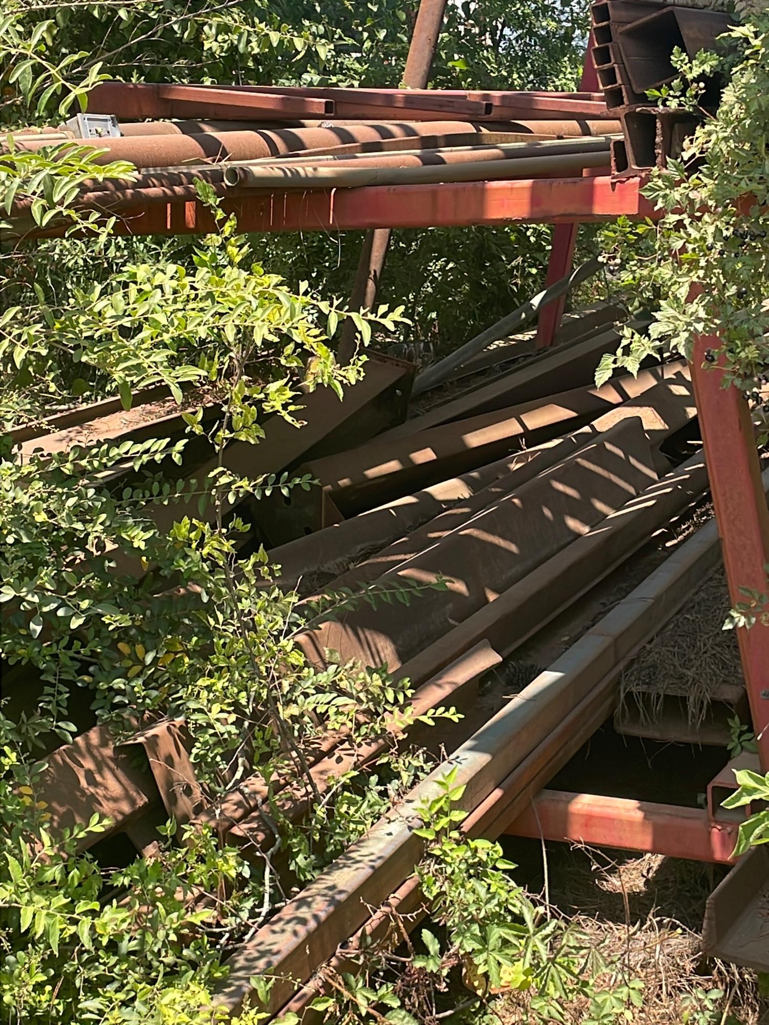 PICK UP LOCATION MARSHALL, TX: Assorted Angle Iron, Tube Steel and Rack