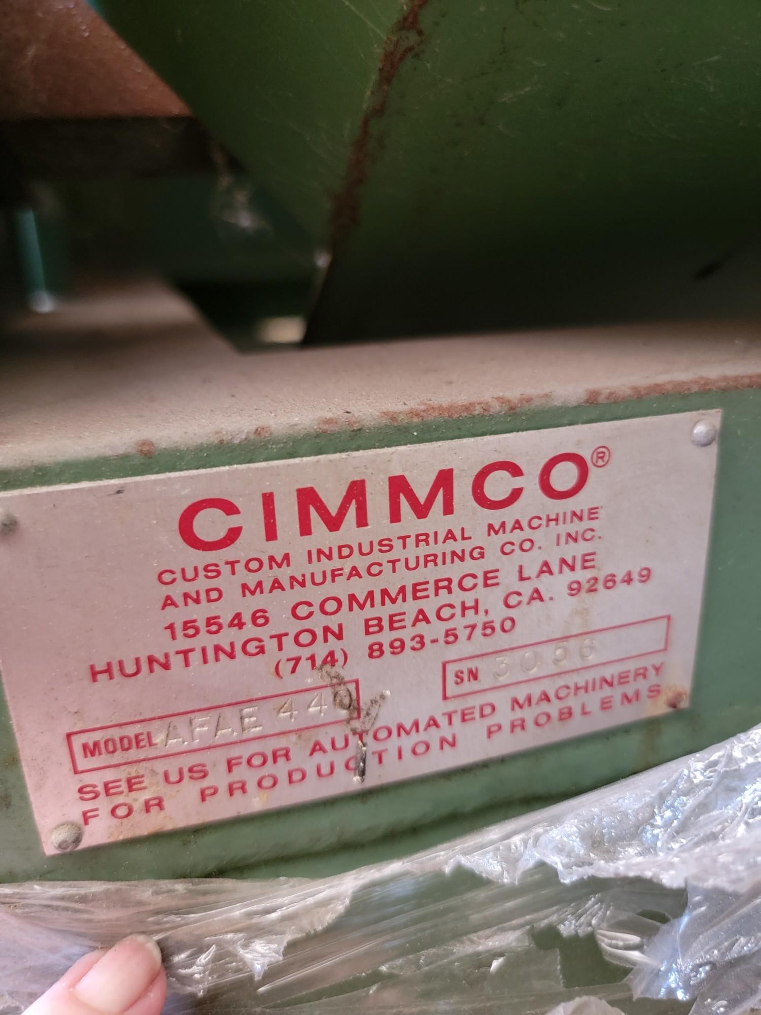 PICK UP LOCATION DUNCANVILLE, TX: CIMMCO Model AFA-440 Heavy Duty Frame Slotter and Nailer Machine