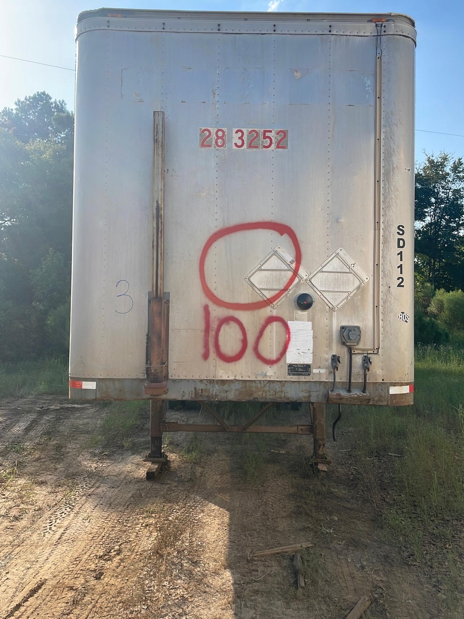 PICK UP LOCATION MARSHALL, TX: 1996 Dorsey Trailer, VIN 1DTV91C16TA251939 - A $25 TITLE FEE WILL BE