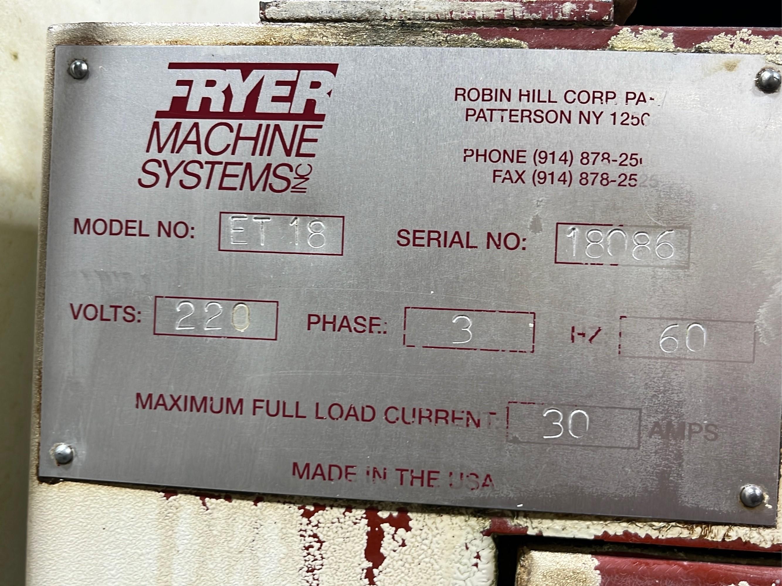 Fryer model ET-18 CNC lathe serial number 18086 - A $700 Rigging fee will be added to the winning in