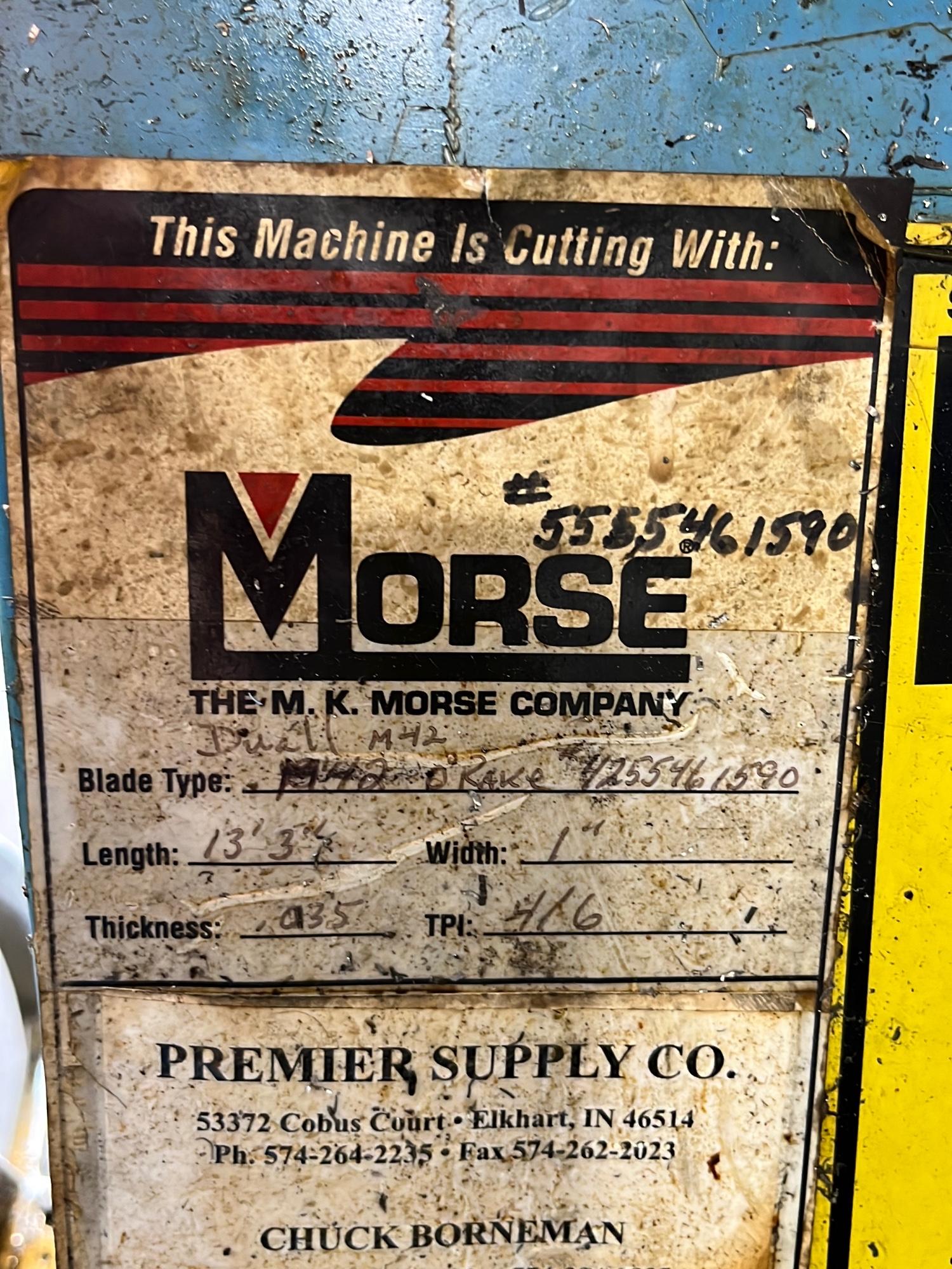 DoAll model C-916a horizontal band saw, feed stock roller not included - A $200 Rigging fee will be