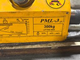 Two permanent magnetic lifters pml3 300kg
