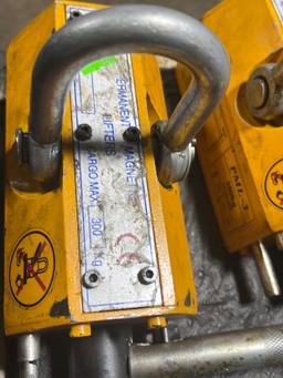 Two permanent magnetic lifters pml3 300kg