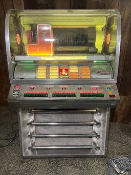 Seelburg Select-O-Matic 200 Juke Box, Model HF100R, Plays 45s, Wall mount record selectors included,