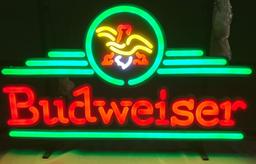 Budweiser Neon Bar Sign with Logo