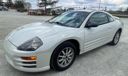 2001 Mitsubishi Eclipse GS, Runs and Drives, New Battery and Alternator, Needs Brakes, 102,939 Miles