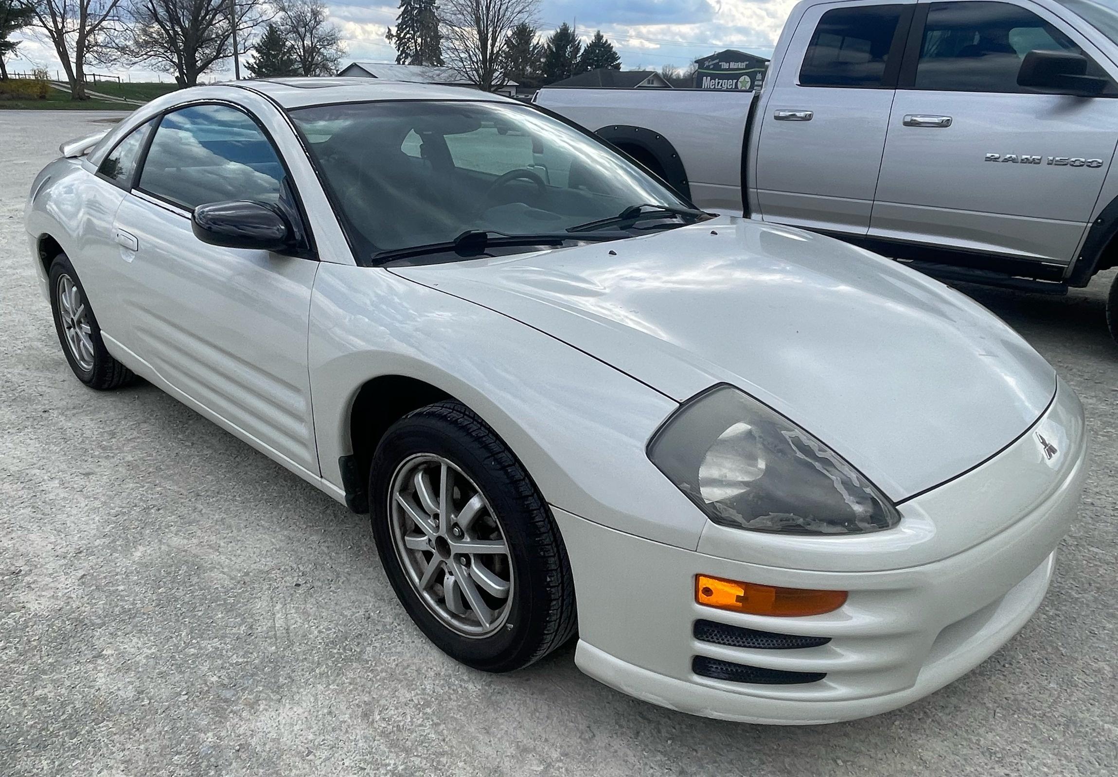 2001 Mitsubishi Eclipse GS, Runs and Drives, New Battery and Alternator, Needs Brakes, 102,939 Miles
