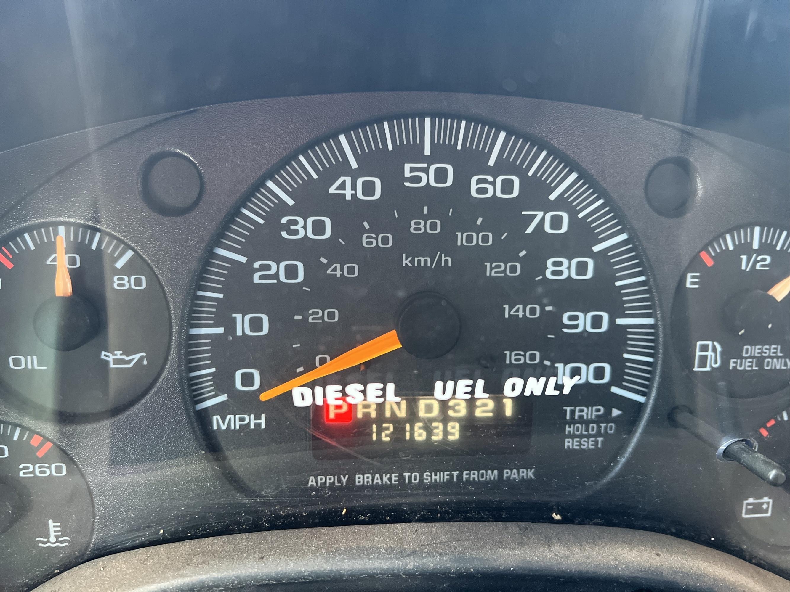 2000 Chevy Express Van, Diesel, Runs and Drives, 121,639 Miles, has title, VIN 1GCHG35F4Y1246276 - A