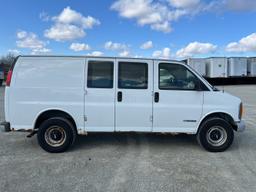2000 Chevy Express Van, Diesel, Runs and Drives, 121,639 Miles, has title, VIN 1GCHG35F4Y1246276 - A