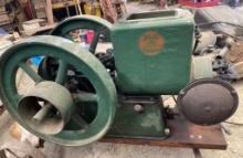 Fuller & Johnson Engine No. 70443 with Flywheel and Mounted Base