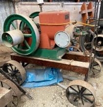 Fuller & Johnson Model N B Hit-and-Miss Engine on Cart