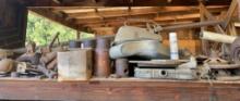 Various Metal Parts, Automotive Components, and Tools