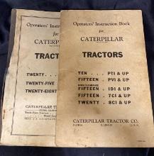 Two Caterpillar Tractor Operators’ Instruction Books