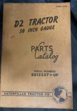 Caterpillar D2 Tractor 50-Inch Gauge Parts Catalog, Serial Numbers 5U13237-UP