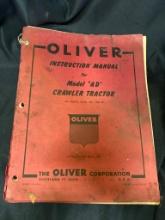 Instruction Manual for Oliver Model AD Crawler Tractor, 5th Edition, 1951