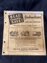 John Deere General Purpose Tractors Instruction Manual