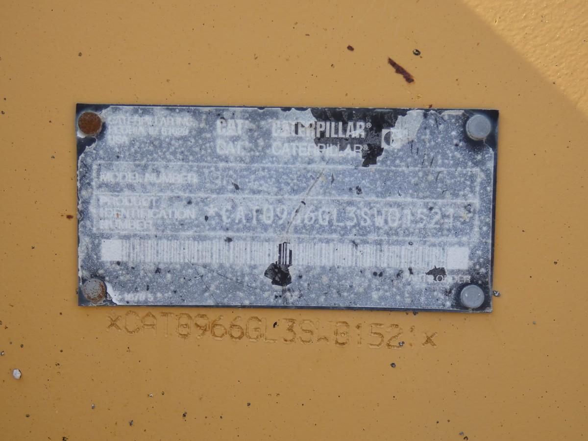 *2002 Caterpillar 966G Rubber Tired Loader, SN:3SW01521, EROPS w/ Air, GP B