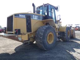 *2002 Caterpillar 966G Rubber Tired Loader, SN:3SW01521, EROPS w/ Air, GP B