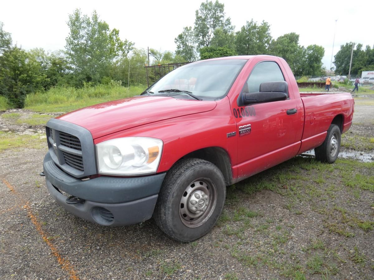 *2009 Dodge 2500 Pickup, SN:3D7KR26T99G548704, Std Cab, Long Bed, 217689 mi