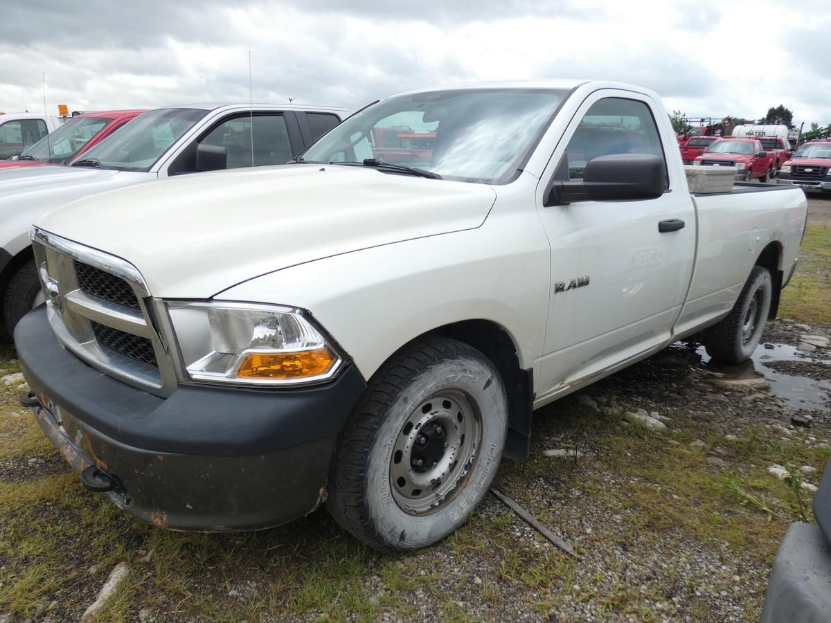 *DEAD* *2010 Dodge 1500 Pickup, SN:3D7JB1EP1AG130107, Not Running, Std Cab,
