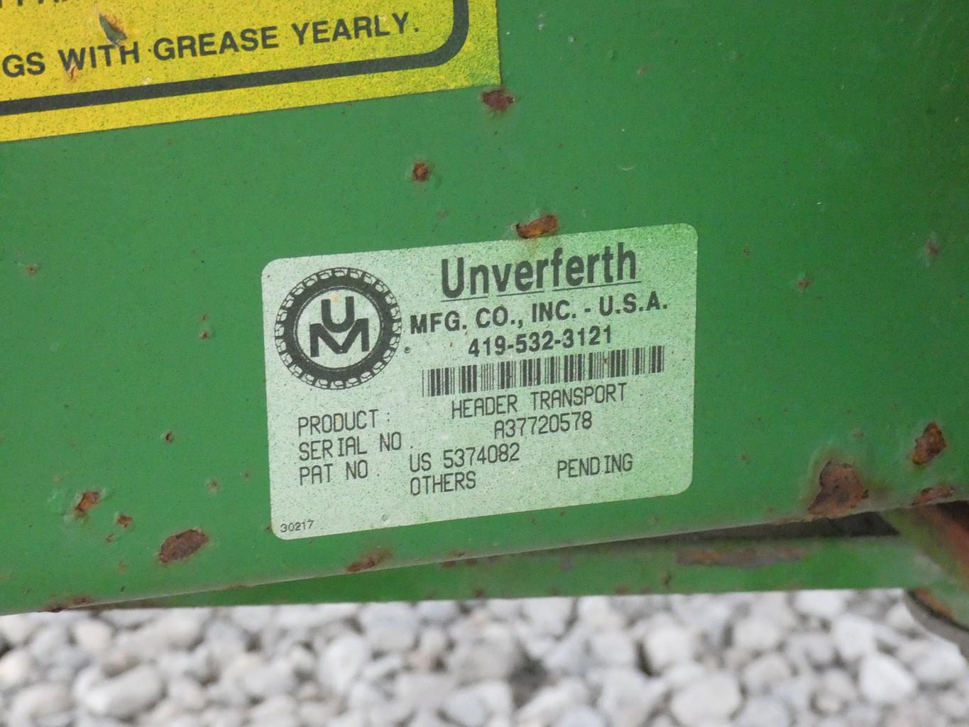 UM HT25 Green Header Cart, SN:A37720578 (Header not included)